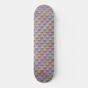 Skateboard Plaque métallique industrielle Iridescente Arc-en-