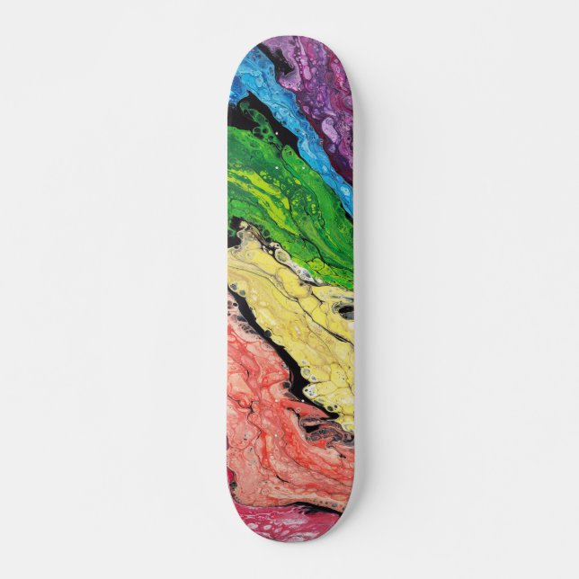 Skateboard Plate-forme abstraite de planche à roulettes de (Devant)