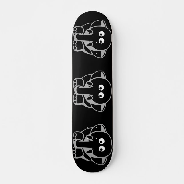 Skateboard Plate-forme de 3 éléphants (Devant)