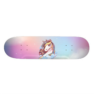 Skateboard Plate-forme de licorne et de planche à roulettes