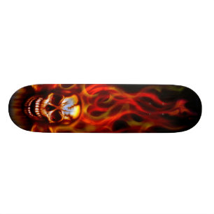 Skateboard Plate-forme de patin du feu de crâne