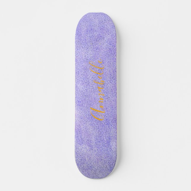 Skateboard Plate-forme de peinture en aérosol violet Parties  (Devant)