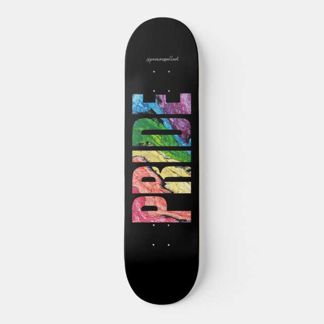 Skateboard Plate-forme de planche à roulettes de gay pride de (Recto)