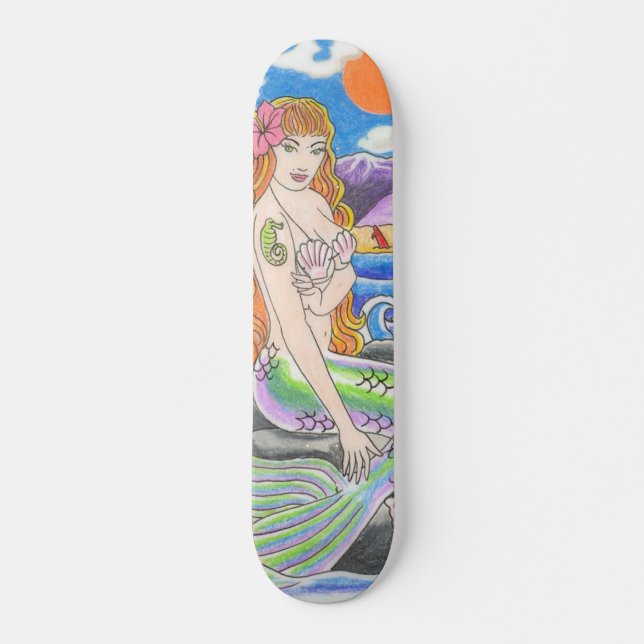 Skateboard Plate-forme de planche à roulettes de sirène (Devant)
