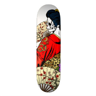 Skateboard Plate-forme de squelette de geisha