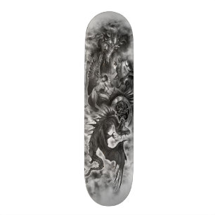 Skateboard Plate-forme d'imaginaire d'ange de dragon