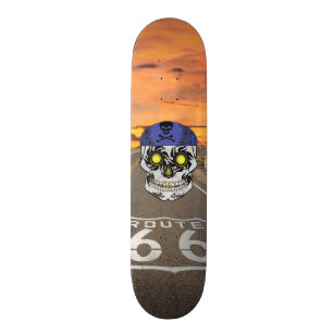 Skateboard Plate-forme faite sur commande de crâne de
