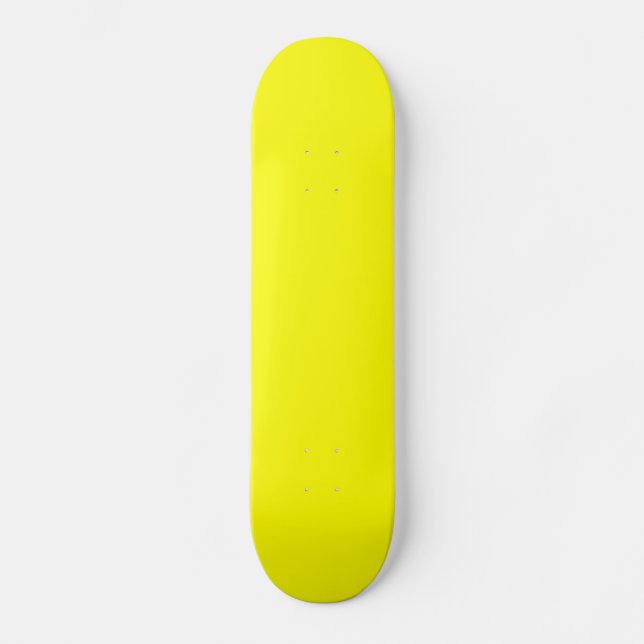 Skateboard Plate-forme jaune (Recto)