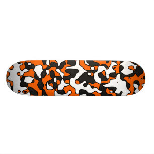 Skateboard Plate-forme orange fendue de Camo
