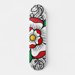 Skateboard Plate-forme rose de planche à roulettes de Tudor