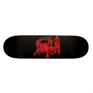 Skateboard Plate-forme rouge de logo de vieille école