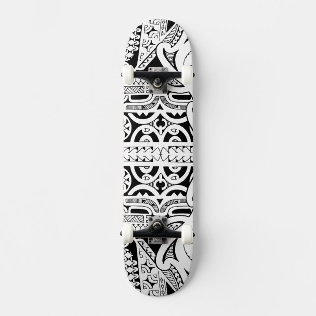 Skateboard Plate-forme tribale de planche à roulettes de (Recto)