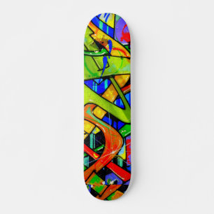 Skateboard Plateau de graffiti coloré