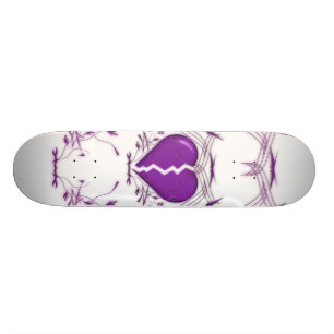 Skateboard Plateau de patinage en forme de coeur brisé / tab