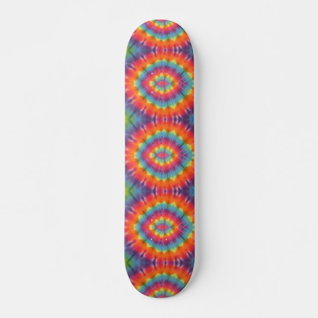 Skateboard Plateau de planche à roulettes Tie Dye Eyes (Devant)
