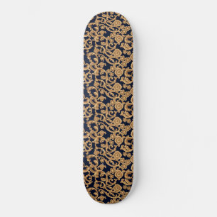 Skateboard Plateau de trinket motif feuille et fleur plateau