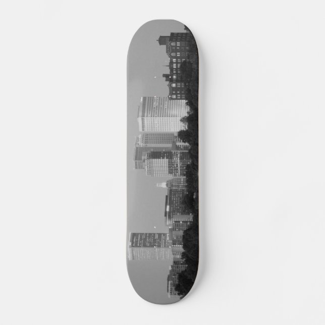Skateboard-Plattform Tulsa-Skyline-B&W Skateboard (Vorderseite)