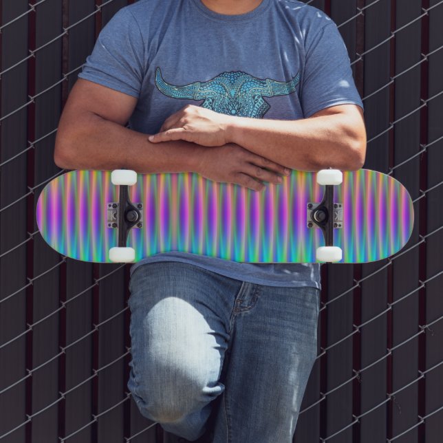 Skateboard Pluie arc-en-ciel (Extérieur 3)