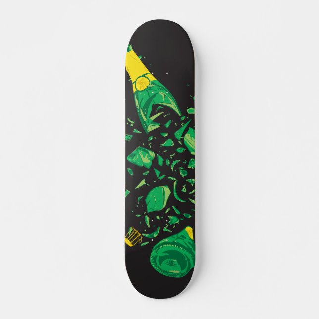 Skateboard Poètes et voleurs "la bouteille " (Devant)