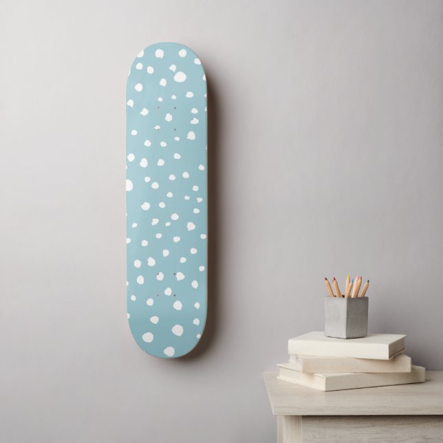 Skateboard Points Dalmatiens Bleus, Points Dalmatiens, Impres (Art mural)