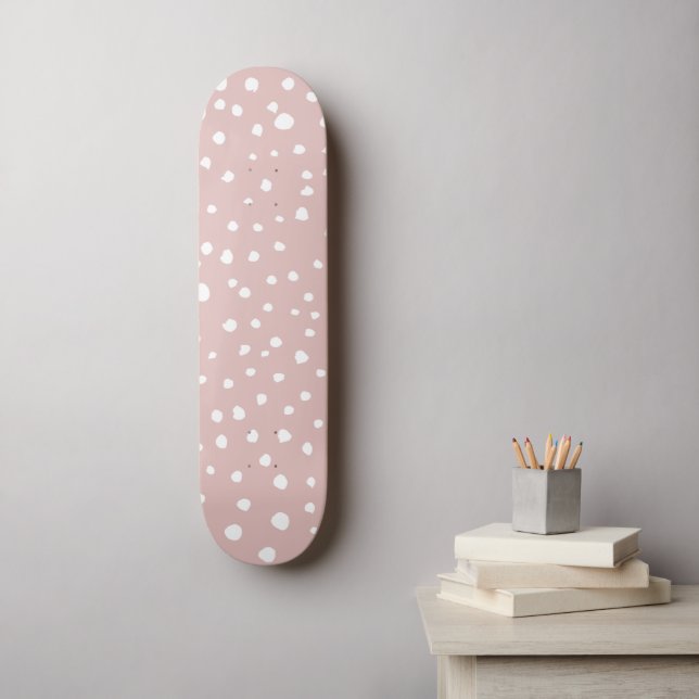 Skateboard Points Dalmatiens Rose, Points Dalmatiens, Impress (Art mural)