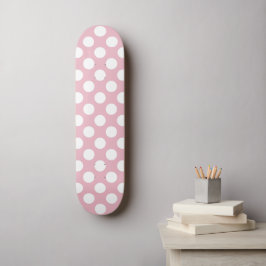 Skateboard Pois roses, Motif Pointe Polka, Points, Pointe
