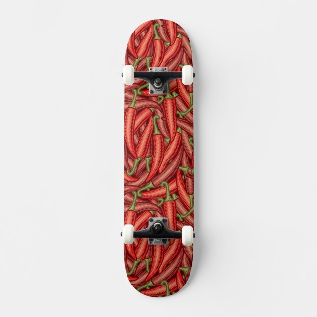 Skateboard Poivrons de piment (Recto)