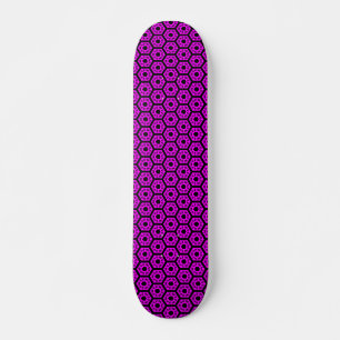 Skateboard Polygons v1 - Noir et Magenta