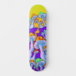 Skateboard Polymorph Psychedelic Champhroom Mountain Skateboa