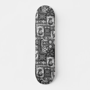 Skateboard Pomaika’i Tiki Tapa Vintage Hawaïen