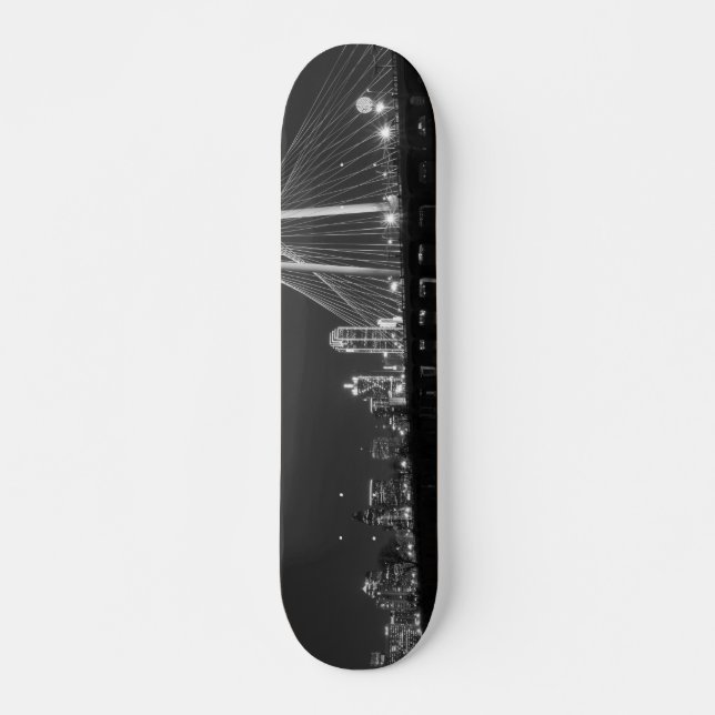 Skateboard Pont Dallas Vue Niveaux de gris (Devant)