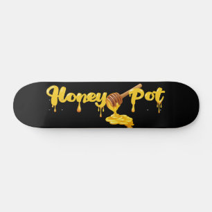 Skateboard Pont de patinage d'art mural de pots de miel