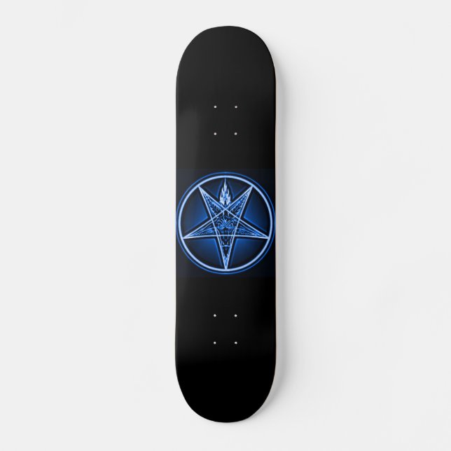Skateboard Pont de Sorcière Côté Ouest - Baphomet Métallique  (Recto)