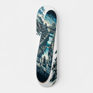 Skateboard "Pont hydroélectrique de Dieselpunk"