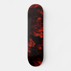 Skateboard Pont rouge et noir Abstrait