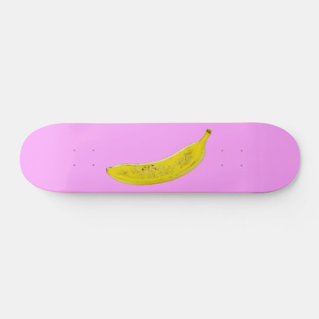 Skateboard Pop Art Banana en jaune (Horz)
