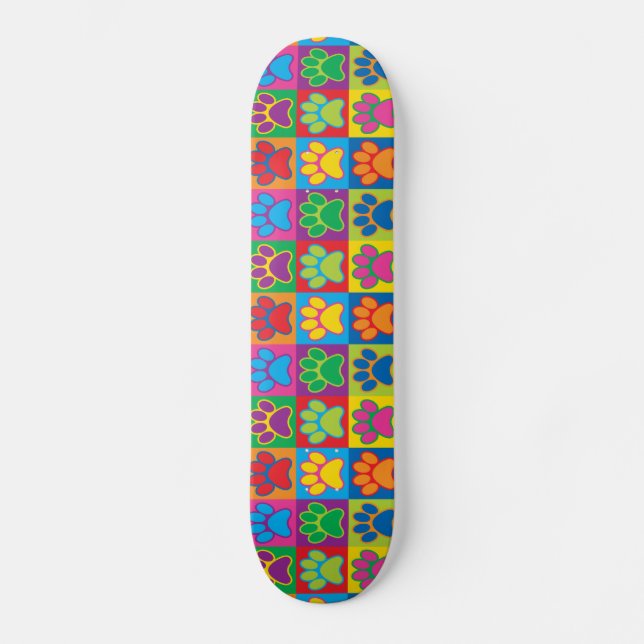 Skateboard Pop Art Paws (Recto)