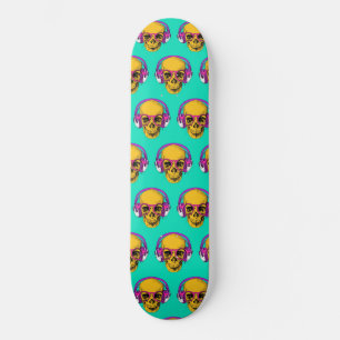 Skateboard - Pop Art Skull
