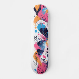 Skateboard Pop électrique : Patins à skateboards rose néon