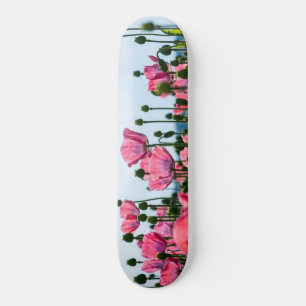 Skateboard Poppies roses