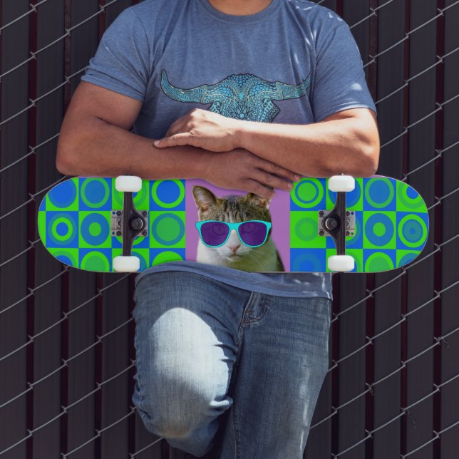SKATEBOARD PORTE DE CHAT LUNETTES DE SOLEIL SKATEBOARDS (Extérieur 3)