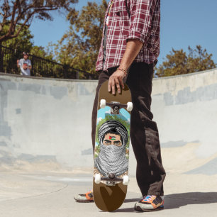 Skateboard Portrait de la Liberté palestinienne