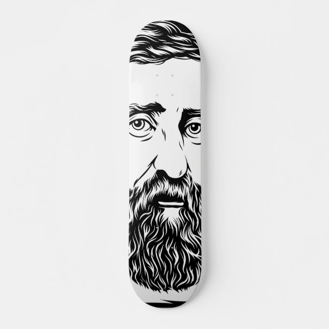 Skateboard Portrait d'Henry David Thoreau (Devant)