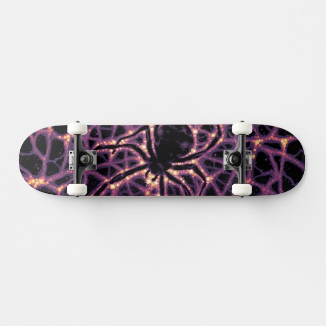 Skateboard Poster en Matière Noire. (Horz)