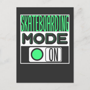 Skateboard Postkarte