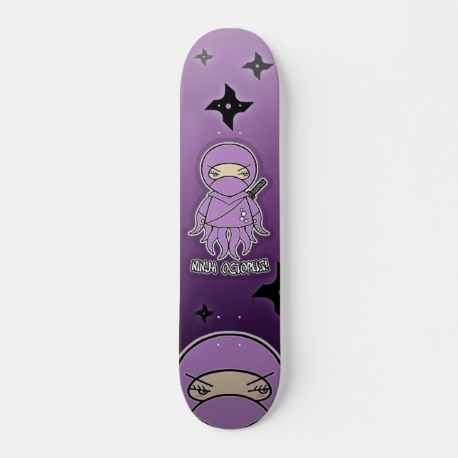 Skateboard Poulpe de Ninja ! Planche à roulettes (Devant)