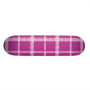 Skateboard Pourpre de plaid
