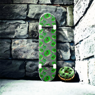 Skateboard Poussins de zombie vert