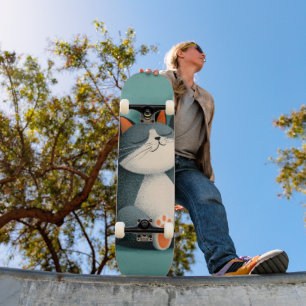Skateboard Preneur de sieste professionnel Chat drôle endormi