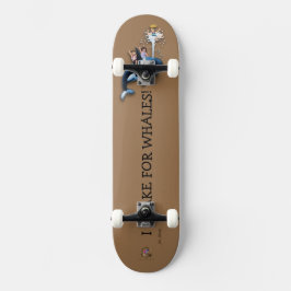 Skateboard Prince Patches "Ich bremse für Wale!"